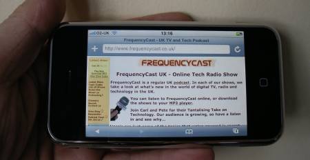 FrequencyCast on the iPhone