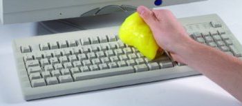 Cyber Clean on keyboard