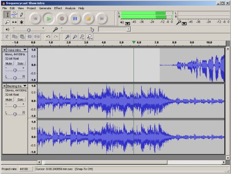 Editing with Audacity