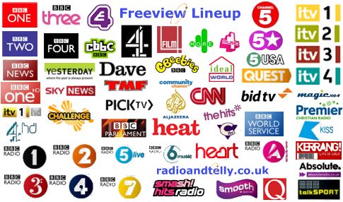 Freeview channels
