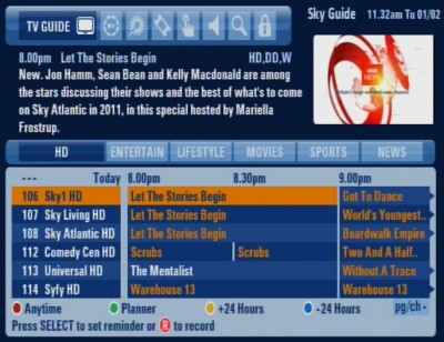 Sky Electronic Programme Guide