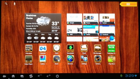 Google Android 4.0 Cloud Stick - Main Desktop view