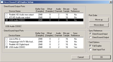 Audition v2 settings