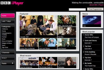 BBC iPlayer on a PC