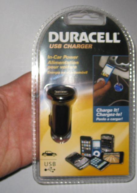 Duracell 12V USB adapter
