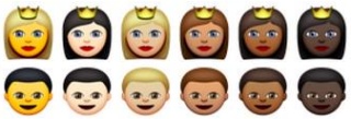 iOS emoji faces