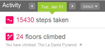 Fitbit Stairs