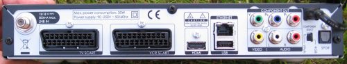 Rear of Humax Foxsat Box