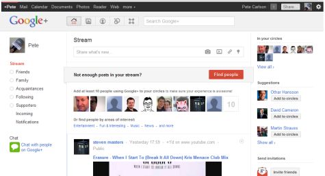 Google+ Screenshot