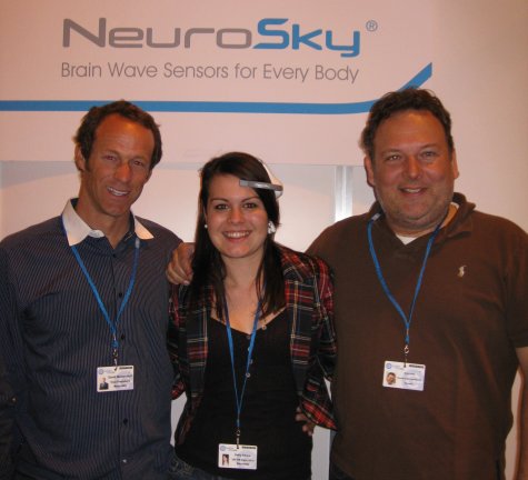 David, Kelly and Boris at the Neurosky stand