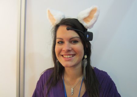 Kelly and the Neurosky ears