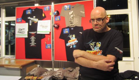 HHGG Merchandise Chappie doing his Marvin impression for us