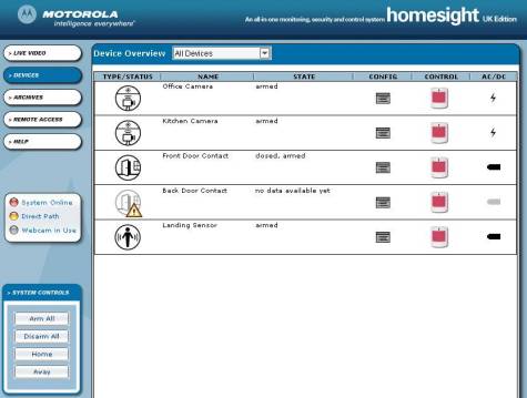 HomeSight devices