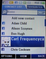 INQ Facebook Phone Screen