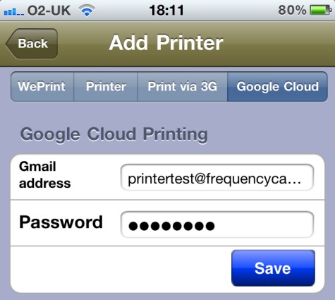 iPhone Print App