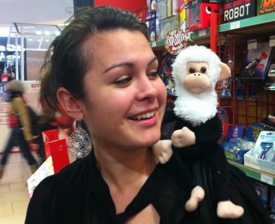 Kelly and the monkey