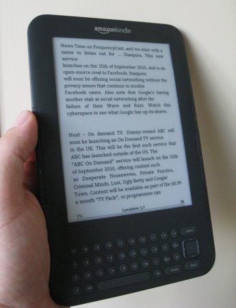 Kindle in our hands