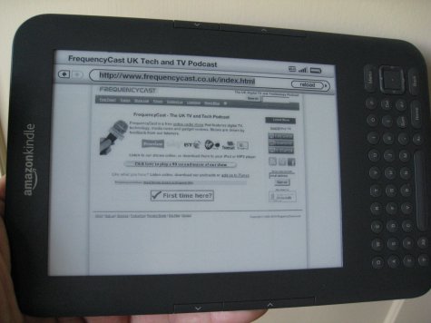 Web browsing on the Kindle