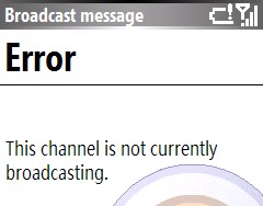 Lobster 700TV error message