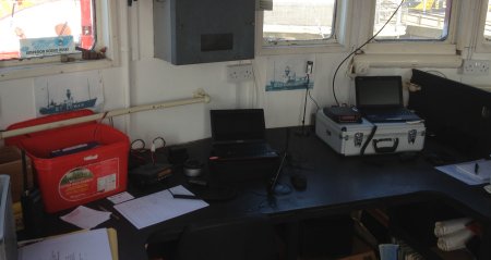 The ham radio setup from March 2012 on the LV18