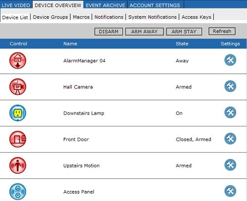 Managing devices remotely from a browser