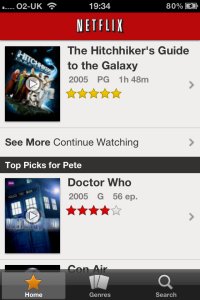 Netflix iPhone Screen 1