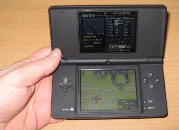Nintendo DSi in hand