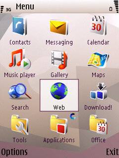 Nokia N95 Main menu