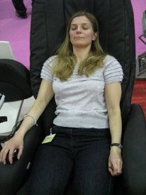 Sarah in Massage Chair