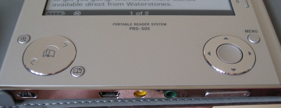 Sony Reader Controls