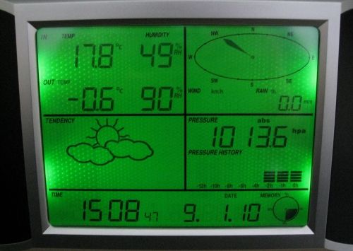 USB Weather Station Base Unit Screen